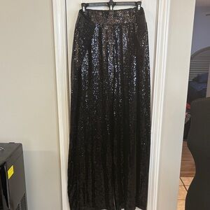 Lane Bryant Shimmering Black Sequin Pants